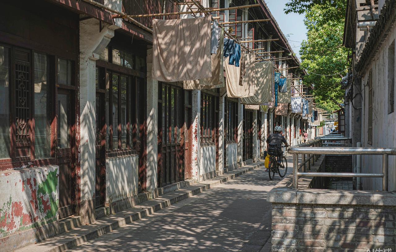 Shanghai longtang alley in the morning